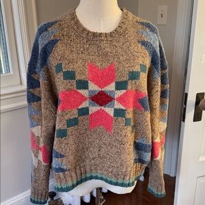 Polo Ralph Lauren southwestern cotton wool sweater